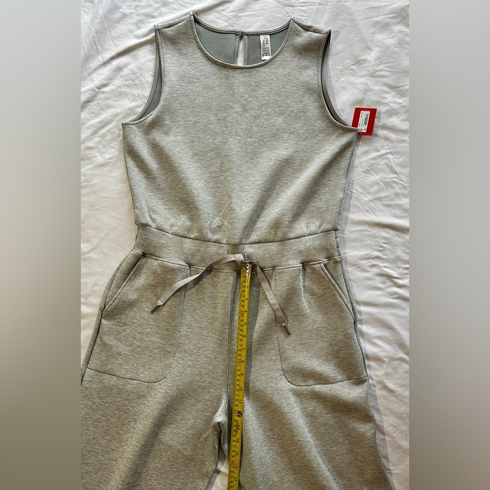 Spanx AirEssentials Light Grey Wide Leg Jumpsuit XL NWT - Picture 10 of 11